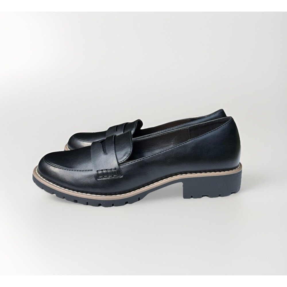 Dolce Vita DV Crisp Women’s Lug Sole Loafer Shoes Black Size 8.5 Slip On